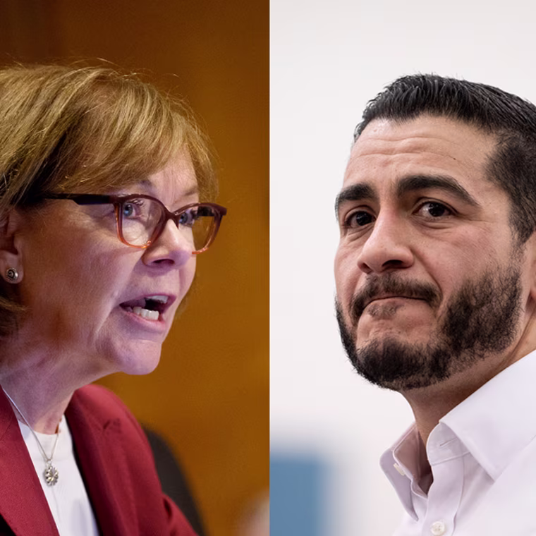 Sen. Tina Smith, D-Mn and Abdul El-Sayed