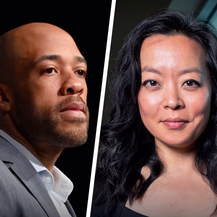 Wisconsin Democratic gubernatorial candidates Mandela Barnes, Francesca Hong and David Crowley.