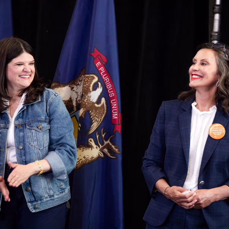 Michigan Senate Candidate Haley Stevens Hosts Meet And Greet With Rep. Jim Clyburn In Detroit