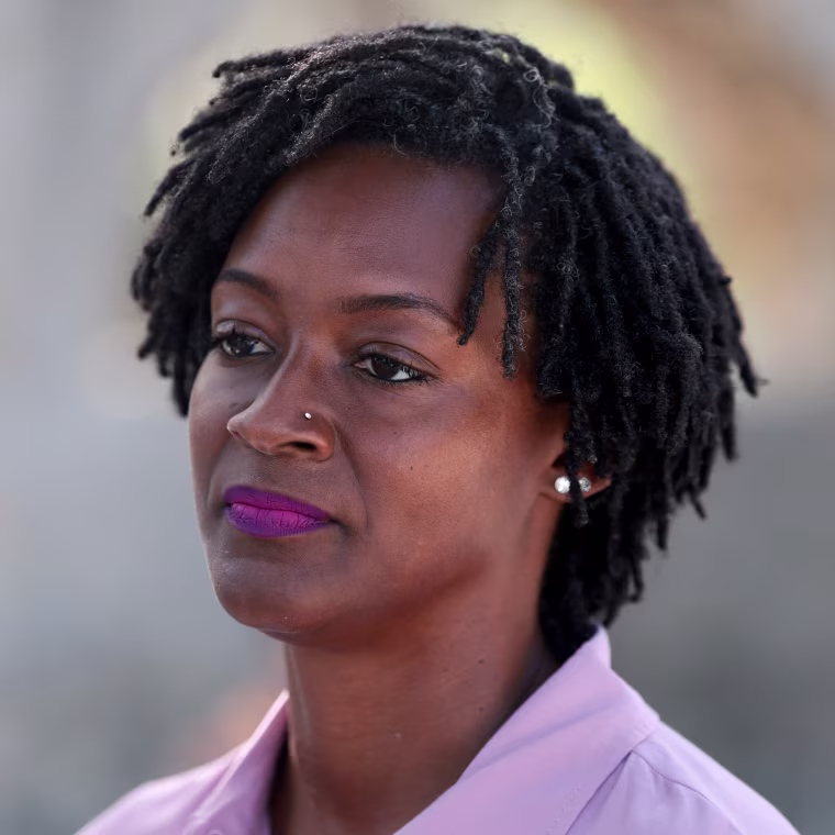Florida Senate Candidate Angie Nixon campaigns.