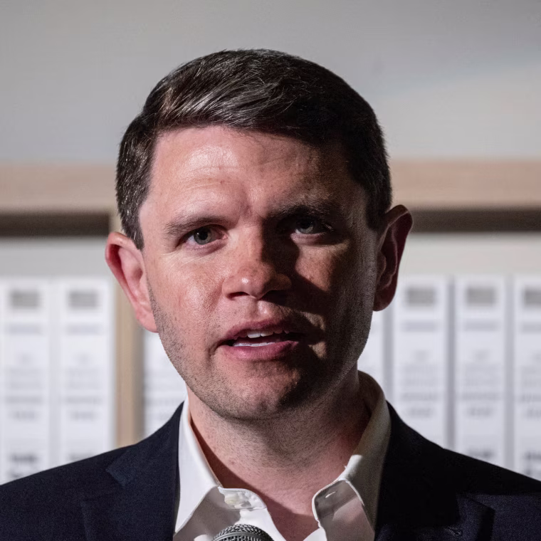 Texas Democratic Senate candidate James Talarico speaks in Dallas on Sept. 10, 2026.