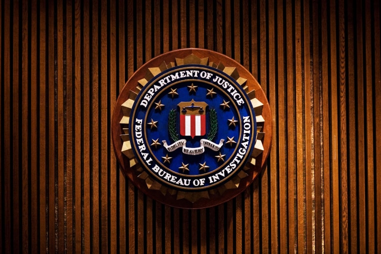A crest of the Federal Bureau of Investigation is on Aug. 3, 2007 inside the J. Edgar Hoover FBI Building in Washington, DC.