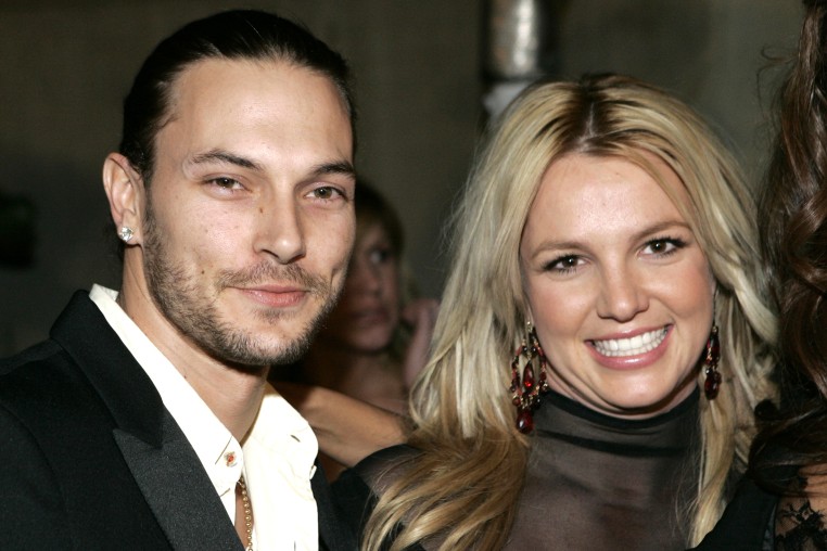 Kevin Federline, left, and Britney Spears