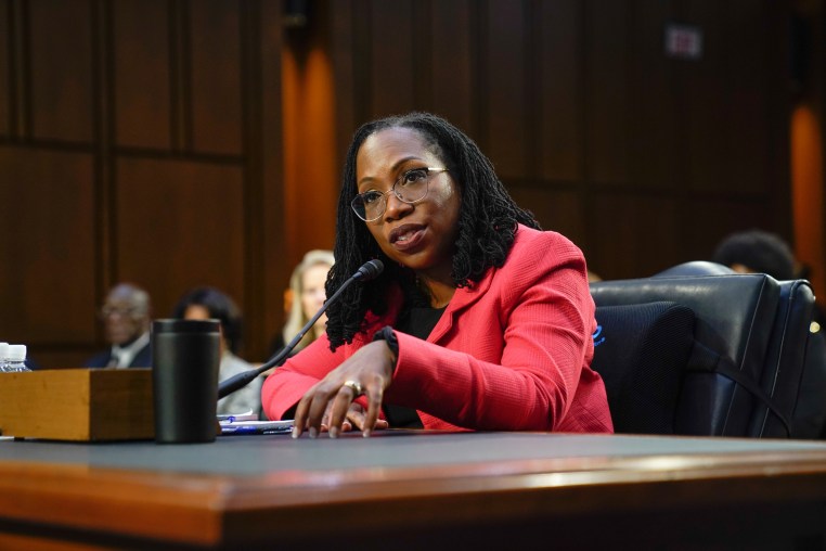 Judge Ketanji Brown Jackson, speaks during her Senate Judiciary Committee confirmation hearing at the Capitol,
