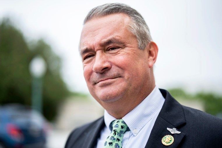 Rep. Don Bacon, R-Neb., talks with reporters outside the U.S. Capitol after the House voted to send an articles of impeachment resolution against President Joe Biden to committees on Thursday, June 22, 2023. (Tom Williams/CQ Roll Call via AP Images)