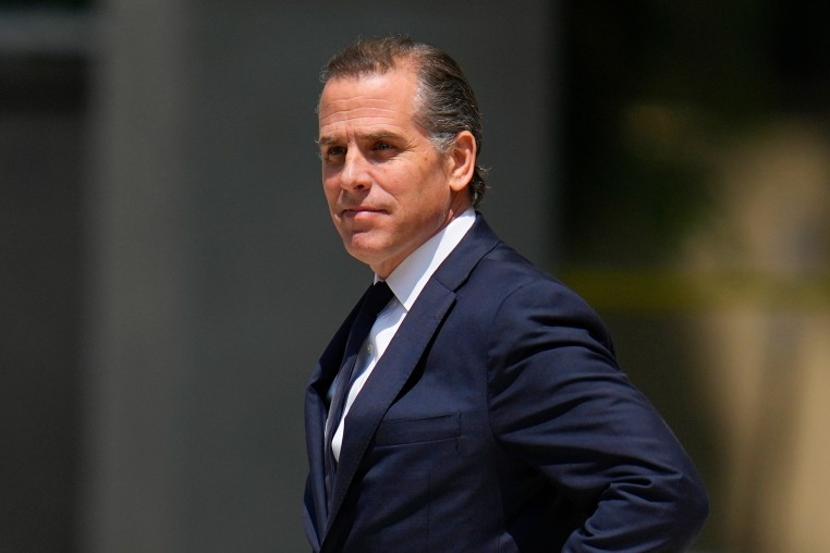 Hunter Biden leaves after a court appearance in Wilmington, Del., on July 26, 2023.