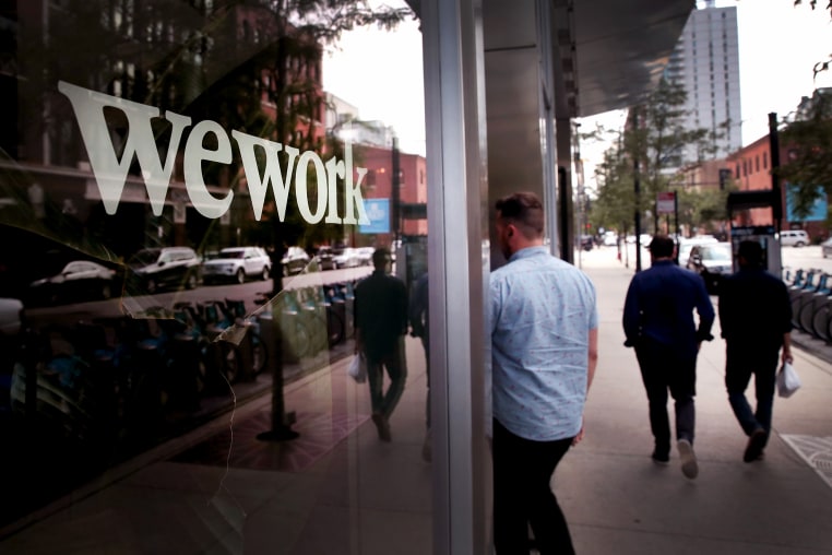 the report news Image: A WeWork office in Chicago on Aug. 14, 2019.