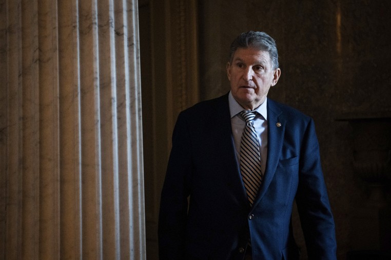 Senator Joe Manchin, D-W.Va., at the Capitol.