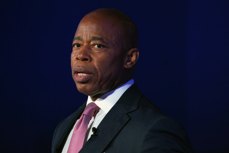 Mayor of New York City Eric Adams speaks during the 2023 Concordia Annual Summit at Sheraton New York