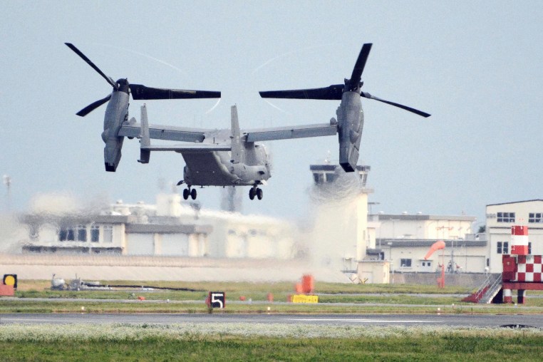 A U.S. military Osprey aircraft carrying eight people crashed Wednesday, Nov. 29, 2023 into the sea off southern Japan, and the Japanese coast guard is heading to the site for search and rescue operations, officials said. 
