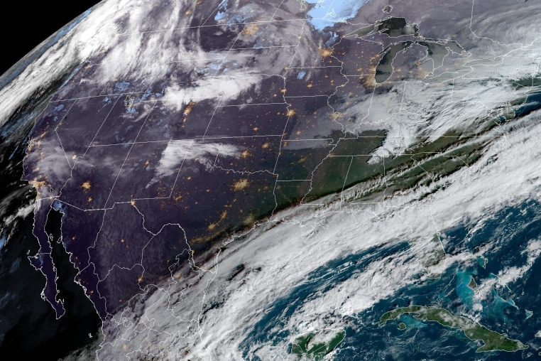 Weather over the continental U.S. on Dec. 4, 2023. 