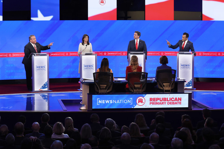 politics politicians gop debate stage