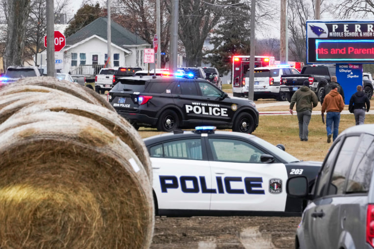 Police respond to Perry High School.