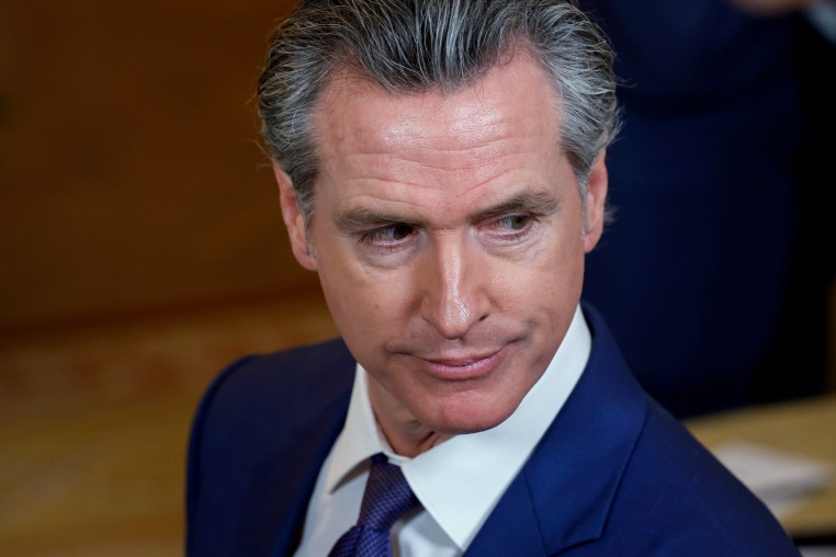 California Governor Gavin Newsom attends an event at the White House on Feb. 23, 2024.