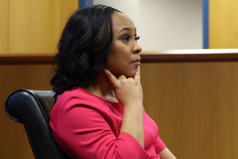 Fani Willis takes the stand during a hearing into 'misconduct' allegations, in Atlanta