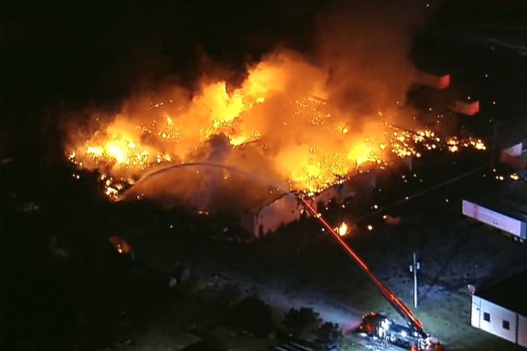 Michigan Warehouse Fire