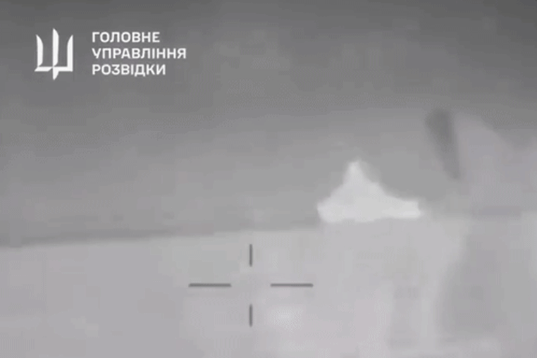 Footage released by the Ukrainian Defense Ministry on March 5, 2024 shows what they claim is a Russian Sergei Kotov warship being sunk in the Black Sea.