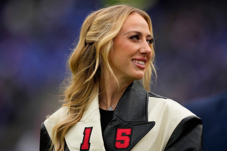 Brittany Mahomes at the AFC Championship NFL football game between the Baltimore Ravens and the Kansas City Chiefs