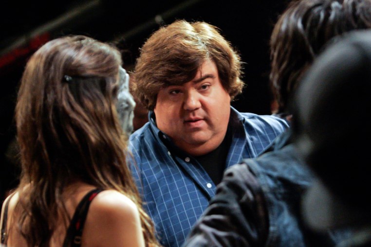 Show creator and executive producer Dan Schneider discusses a scene with stars Victoria Justice and Avan Jogia