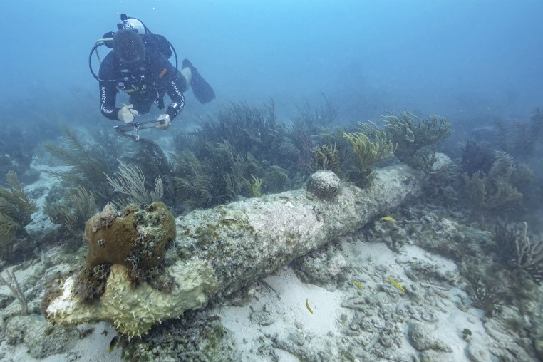 underwater HMS Tyger survey diver