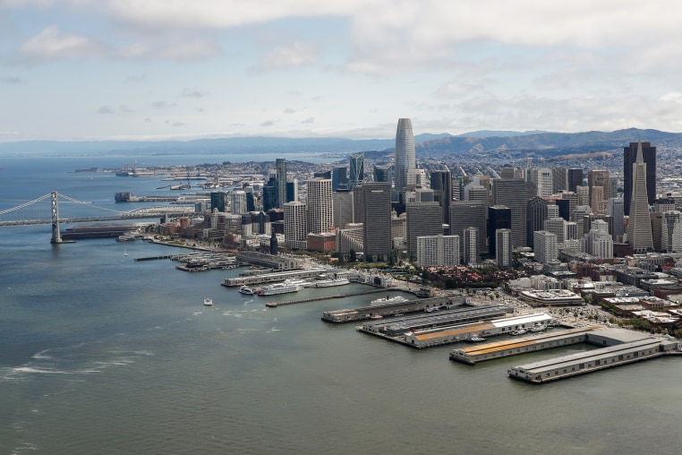 The San Francisco skyline.