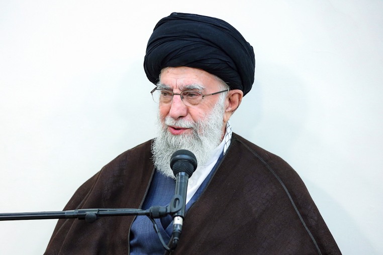 Iranian Supreme Leader Ayatollah Ali Khamenei speaks