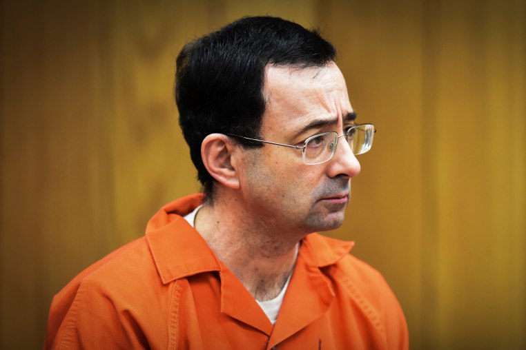 Larry Nassar in Eaton County Court in Charlotte, Mich.