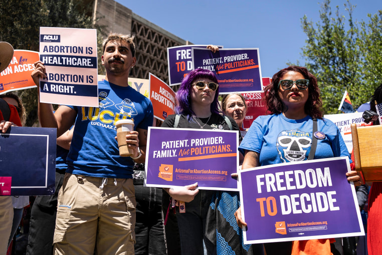 Image: Arizona's Supreme Court Revives 1864 Law Banning Abortions, Causing Backlash