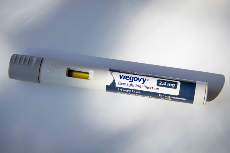 Still life of Wegovy, an injectable prescription weight loss medicine