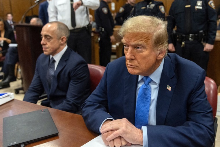 Donald Trump at Manhattan Criminal Court in New York City