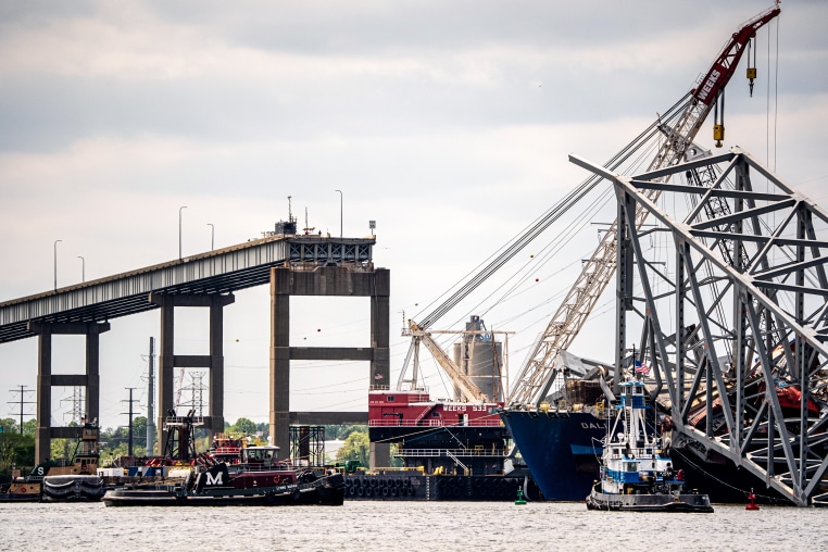 Image: Recovery efforts continue on the Francis Scott Key Bridge collapse In Baltimore