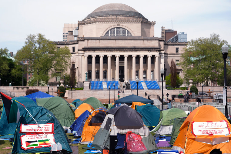 Student protesters at Columbia University