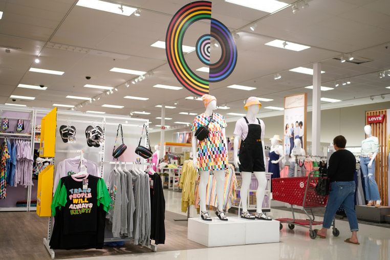 Pride month merchandise inside the store