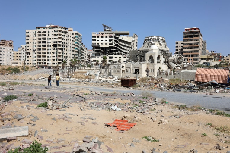 Image: israeli hamas conflict rubble street
