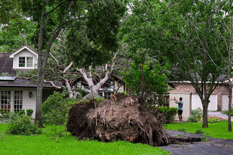 Image: Four Dead And Major Damage After Severe Storm Hits Houston Overnight