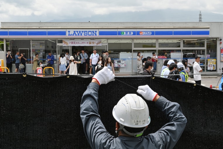 The plan to erect a large mesh barrier across the road from an Instagram-famous view of Mount Fuji made headlines last month when it was announced by officials fed up with what locals said were unending streams of mostly foreign visitors littering, trespassing and breaking traffic rules. 
