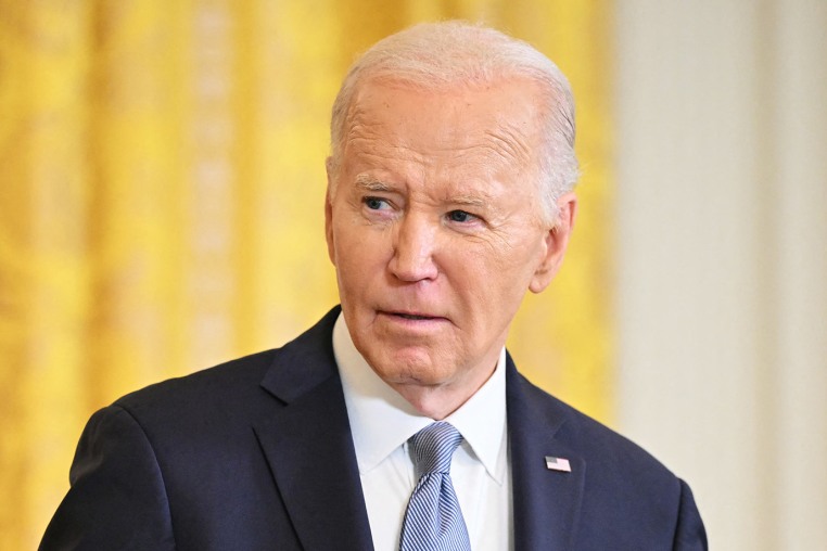 President Joe Biden speaks during a press conference at the White House in Washington, D.C. on May 23, 2024.