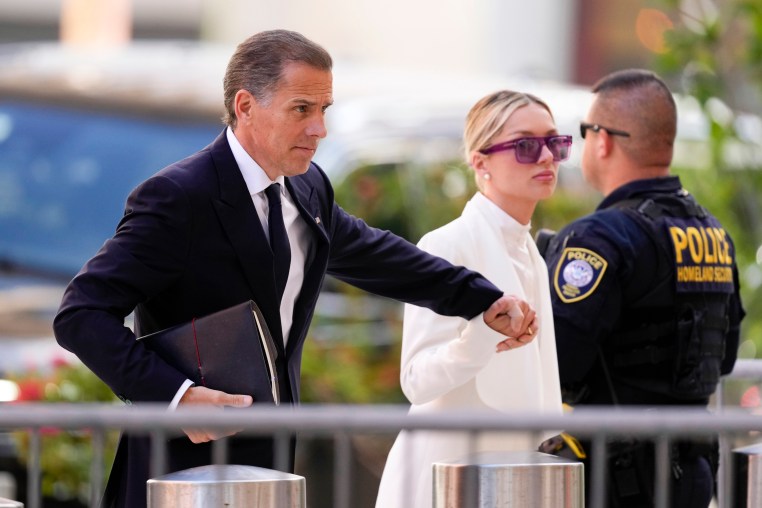 Hunter Biden arrives at court with his wife, Melissa Cohen Biden