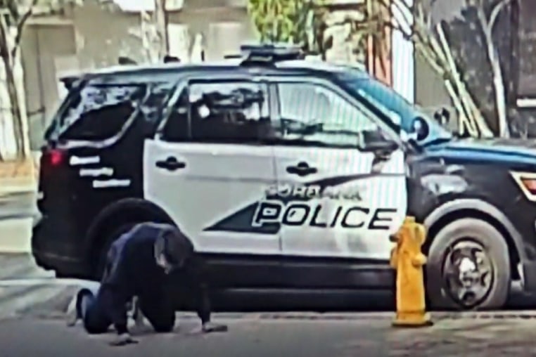 Video appears to show Burbank Police dropping off a homeless man in distress in front of Los Angeles City Council President Paul Krekorian's office.