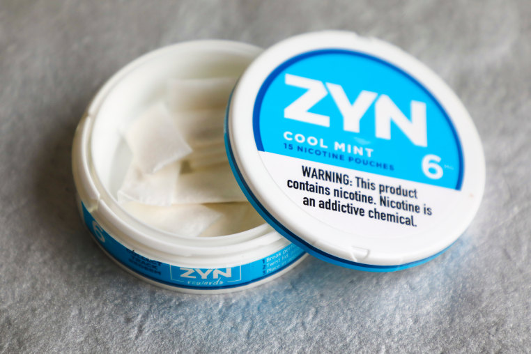 Zyn and nicotine mouth pouch products