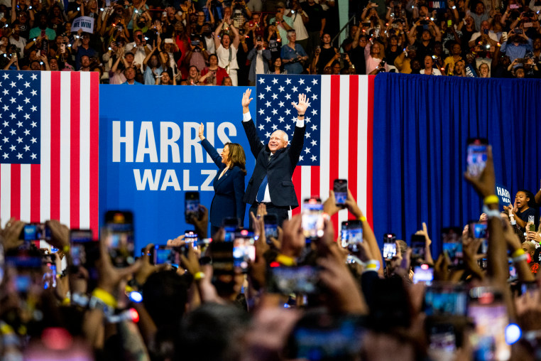 Vice President Kamala Harris and Minnesota Governor Tim Walz 