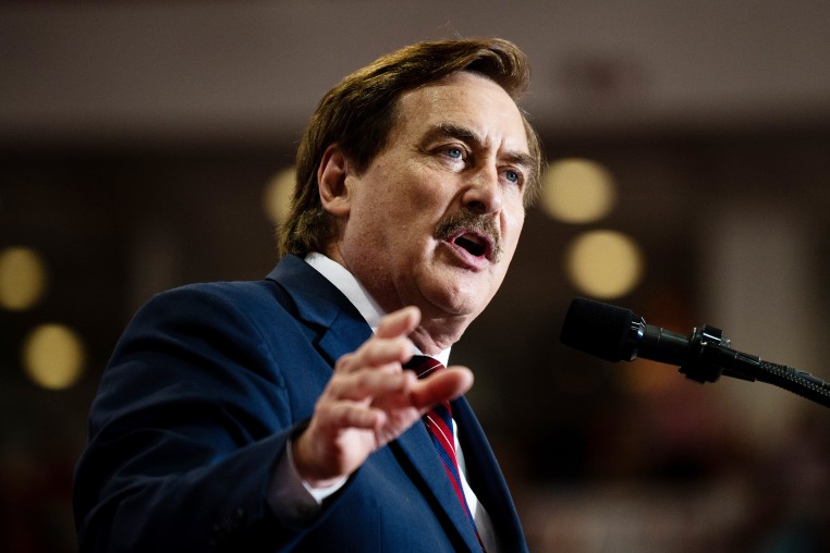 Mike Lindell speaks