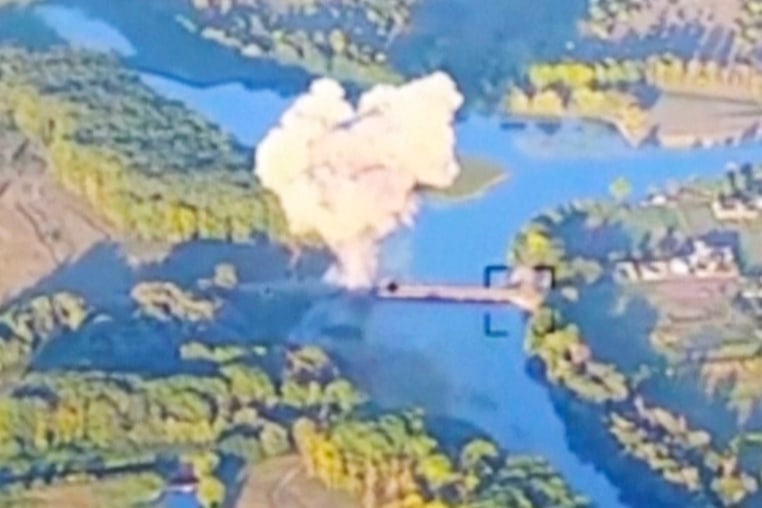 Ukraine has destroyed a key bridge in Russia's Kursk region and struck a second one nearby, less than two weeks into its stunning cross-border incursion, disrupting Russian supply routes and possibly signaling that its troops are planning to dig in. 