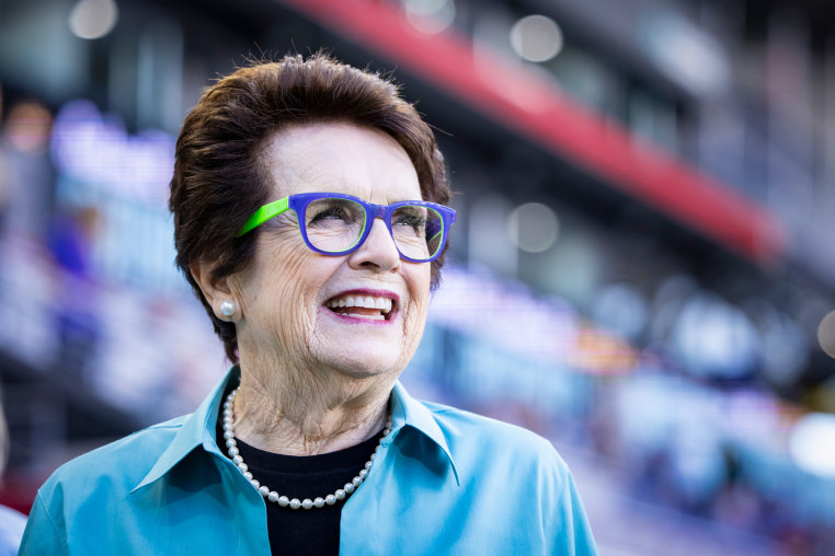 Billie Jean King smiles