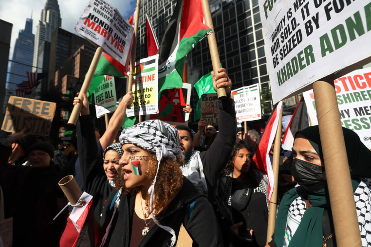 New York Rally Held In Support Of Gaza As Israel And Hamas Wage War