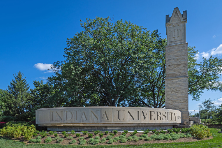 Indiana University sign