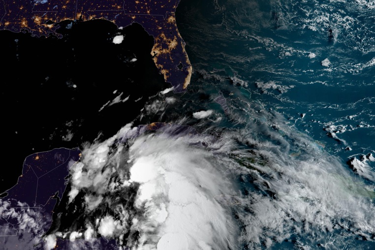 Potential tropical cyclone nine over the Caribbean Sea.