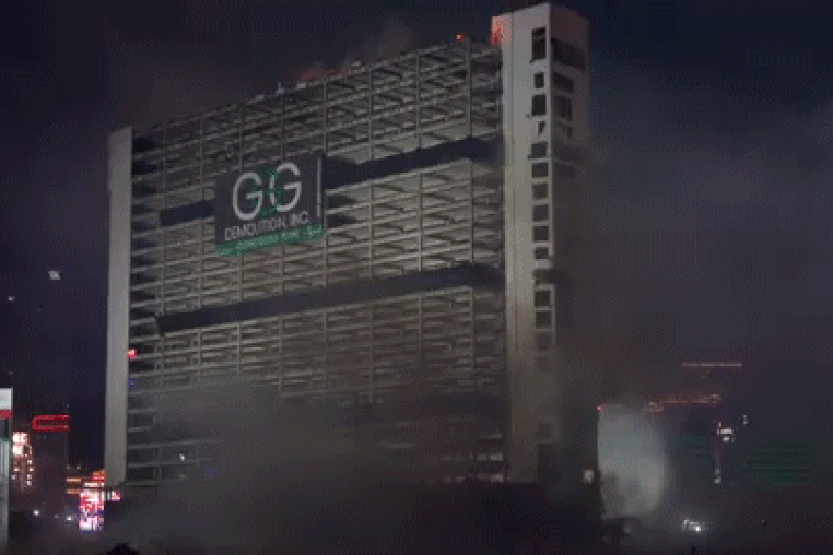 tropicana hotel implosion las vegas