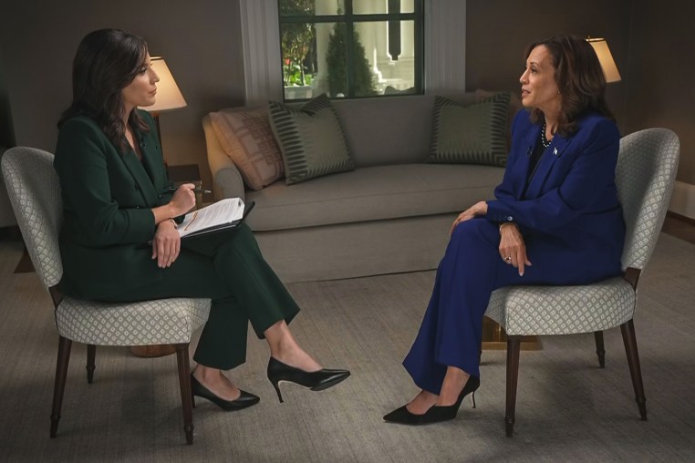 NBC News’ Hallie Jackson sits down with Vice President Kamala Harris on Oct. 22, 2024.