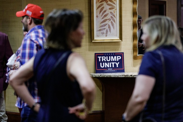 Attendees of the Trump Unity event at the Hilton Charlotte Uptown on October 22, 2024, in Charlotte, NC.